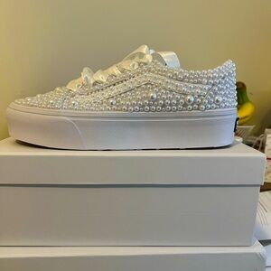 White Bridal Vans
